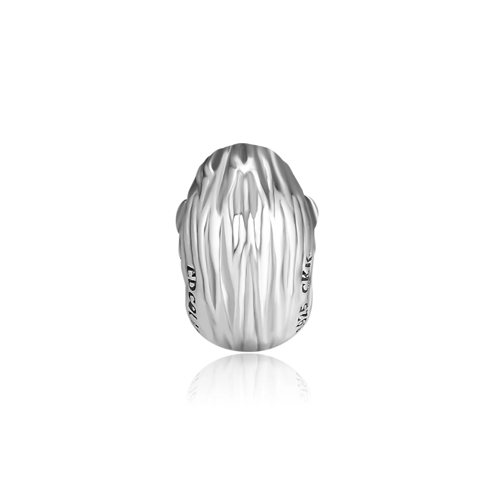 Подходит для Pandora Charms браслеты Orang Head Beads 100% Стерлинговое Серебро 925 пробы