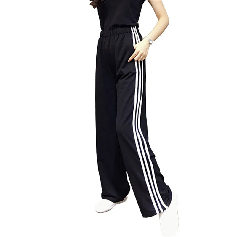Summer Spring High Waist Wide Leg Pants Korean Loose Waist