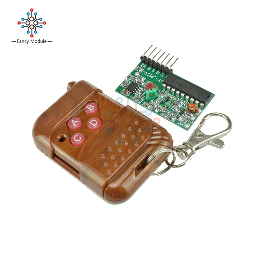 

IC2262/2272 4 channel wireless remote control kits 4 key wireless remote 433MHZ