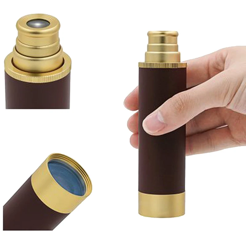 القراصنة أحادي تلسكوب 25x30 البصريات بحري النحاس المنظار البسيطة مناظير في الهواء الطلق الصيد الملاحظة تلسكوبي Telescop