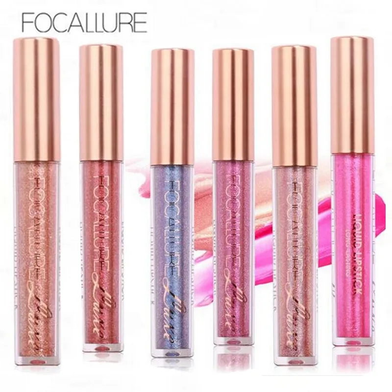 

Focallure Brand Makeup 6 Colors Tint Liquid Lipstick Radiant Shimmer Color Lipgloss Longwear Cosmetics for Women Pintalabios