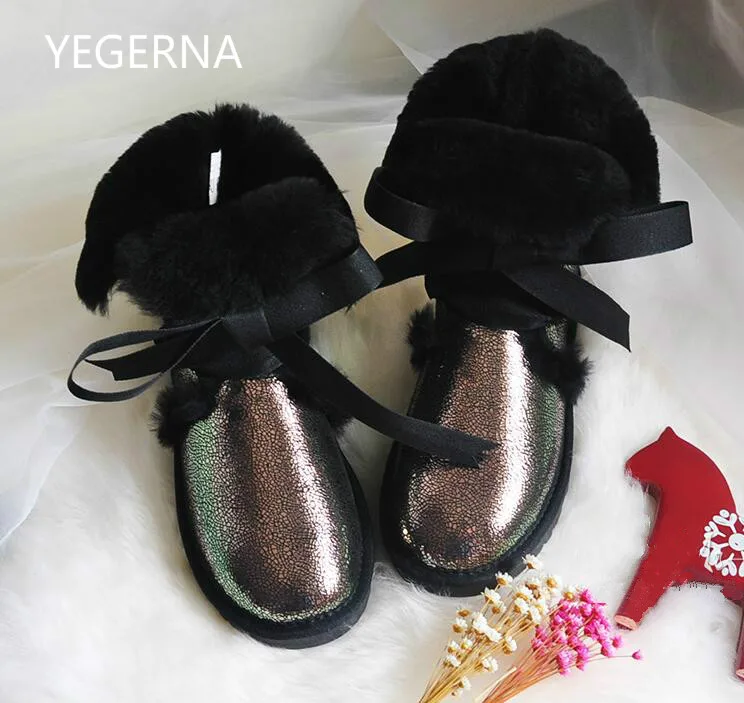 /розничная ; женские классические зимние ботинки высокого качества из натуральной овечьей кожи; женские зимние ботинки