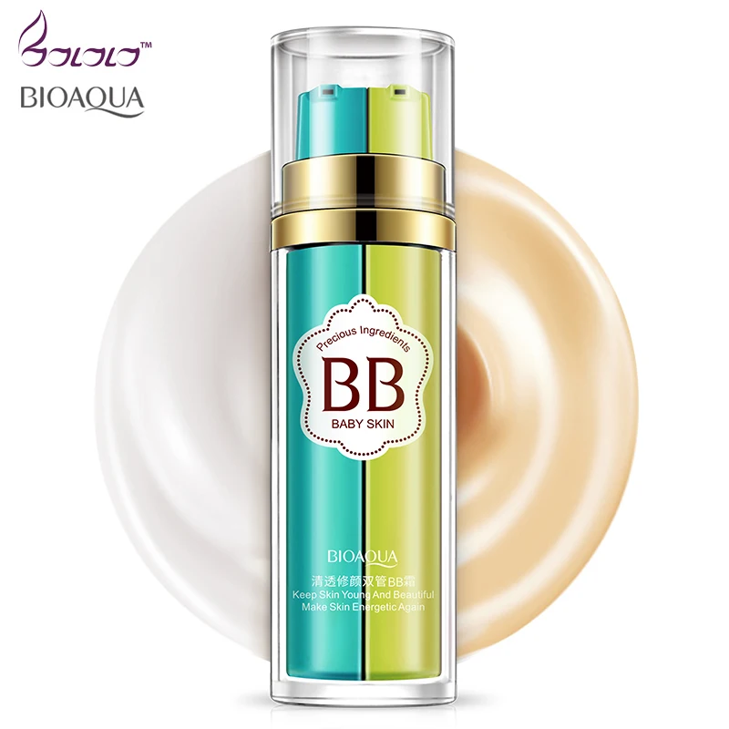 bioaqua makeup bb cream,foundation,bb and foundation in one bottle,base, natural bband cc cream keep skin young and bea