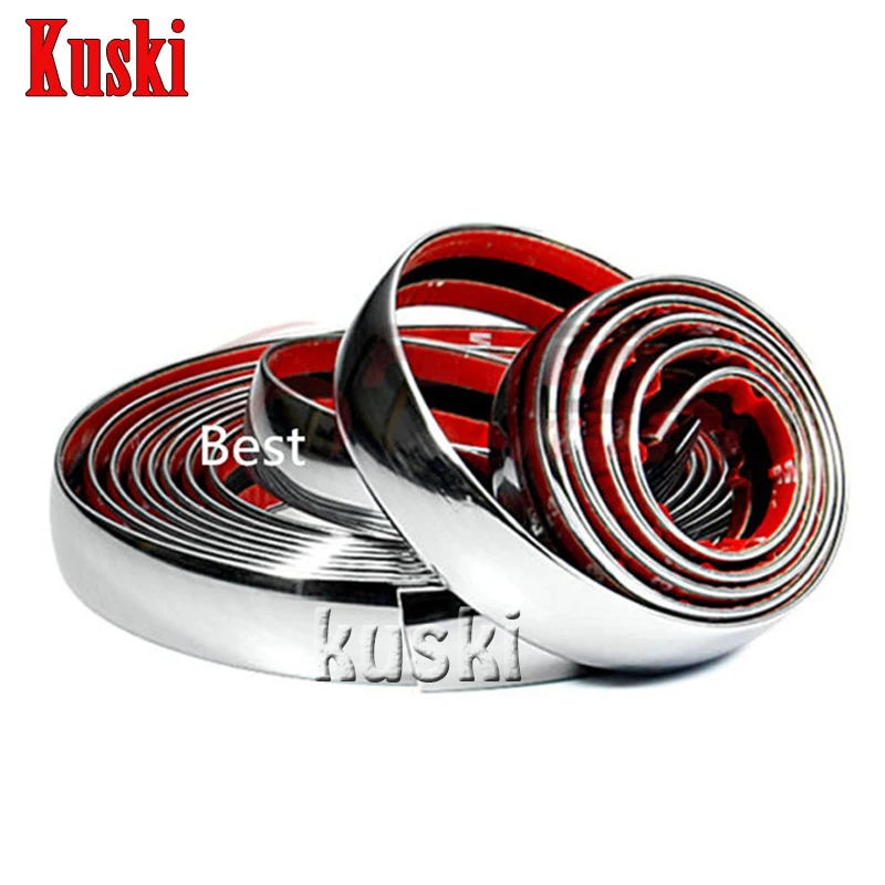 

Car Chrome Decoration Sticker 6 8 10 15 20 22 25 30 mm For VW Polo Passat B5 B6 CC Golf 4 5 6 7 Touran T5 Tiguan Bora Scirocco