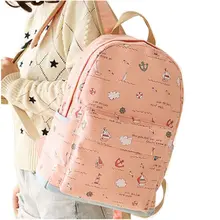 Toile Sac À Dos Femmes Impression Devrait Sacs Preppy Style Mignon Fille Sacs À Dos Sac De Toile de Mode Grande Capacité Taille: 44*31*14 cm