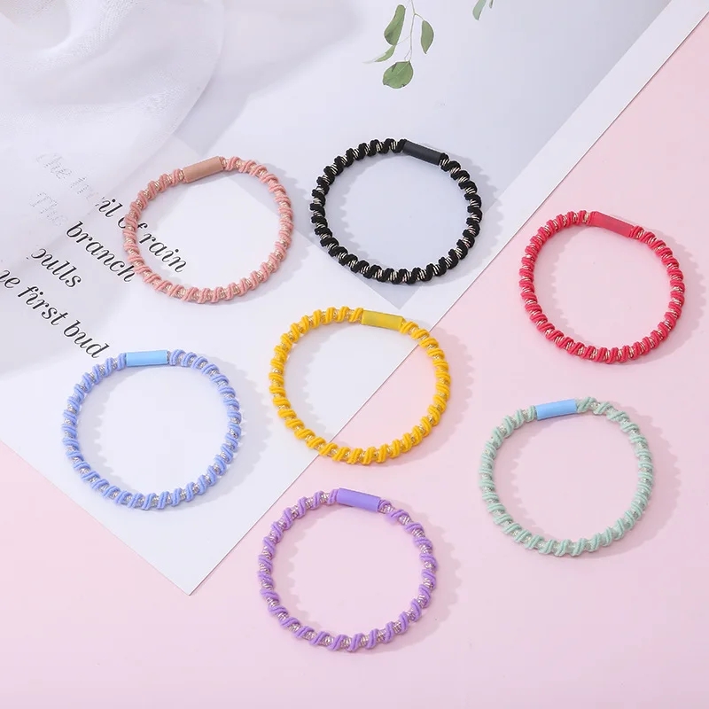 

Women Lady Elegant Spiricle Elastic Hair Band Rope Scrunchie Ponytail Gum Hair Accessories Girls Headwear Rubber Band