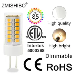 ZMISHIBO высокая яркость Керамика светодиодный G4 лампы 1,5 W 2,5 W 3 W AC/DC 12 V силикагель G4 теплый белый холодный белый лампочки с регулируемой