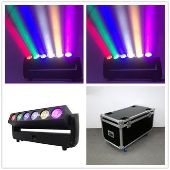 

With Flycase 4lot 6*40watt rgbw wash led moving head beam dmx pixel bar led washer moving light for dj disco ktv show