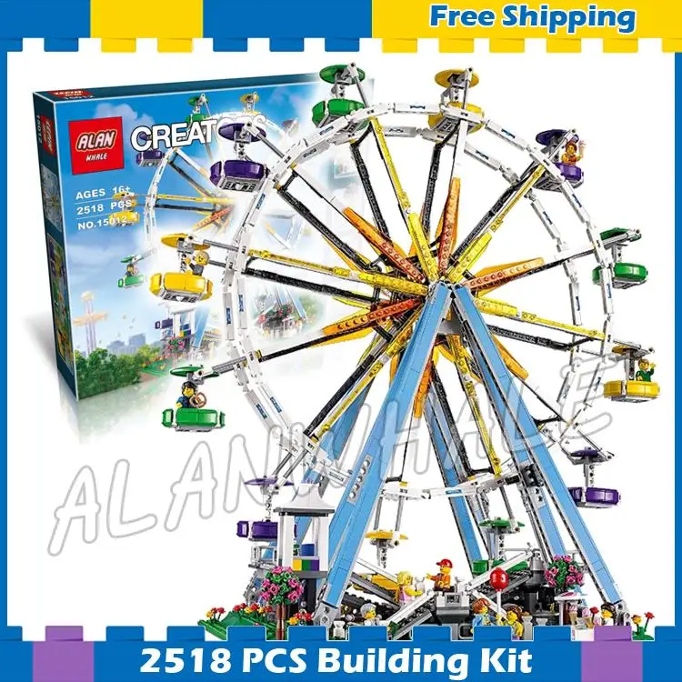 

2518pcs Creator Expert Street Ferris Wheel Construction 30000 Model Modular Building Gifts sets Blocks Hot Compatible with Lego