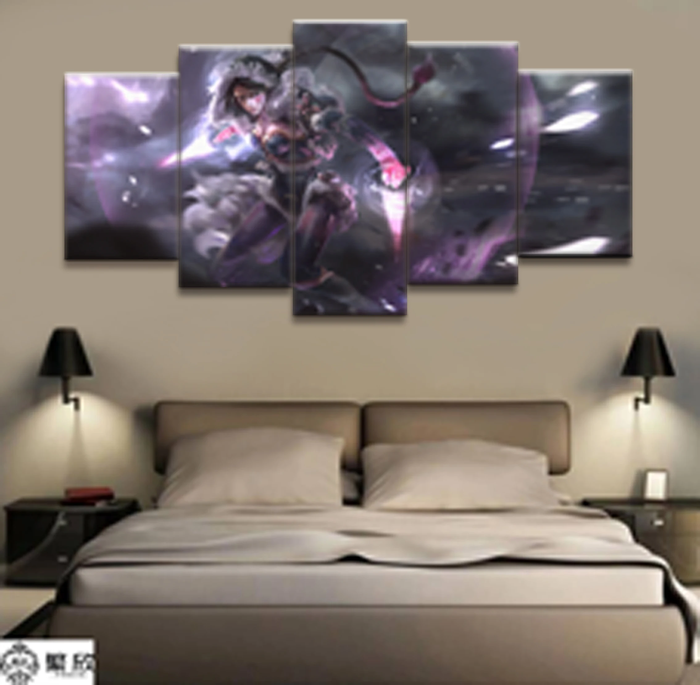  Wall Art Game Poster 5 Pieces DOTA 2 Poster Printed Canvas Painting Pictures Modern Painting On Can