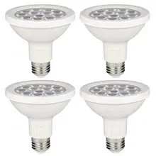 ICOCO 4 шт. PAR30 12 светодиодный 12 Вт затемняемая короткая Шейная 1000LM 3000K теплый белый прожектор Светодиодная Лампочка Quivalent для 75 Вт галогенная лампа