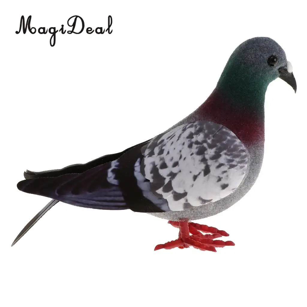 MagiDeal Artificial Feather Foam Doves Decoration Ornament Birds Decor Craft Figure Figurines Decorations