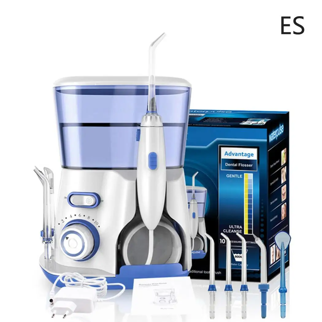 

Durable Oral Irrigator Dental Water Irrigator 5 Teeth Adapter Whitening Water 800ml 20-120 PSI Flosser 12W
