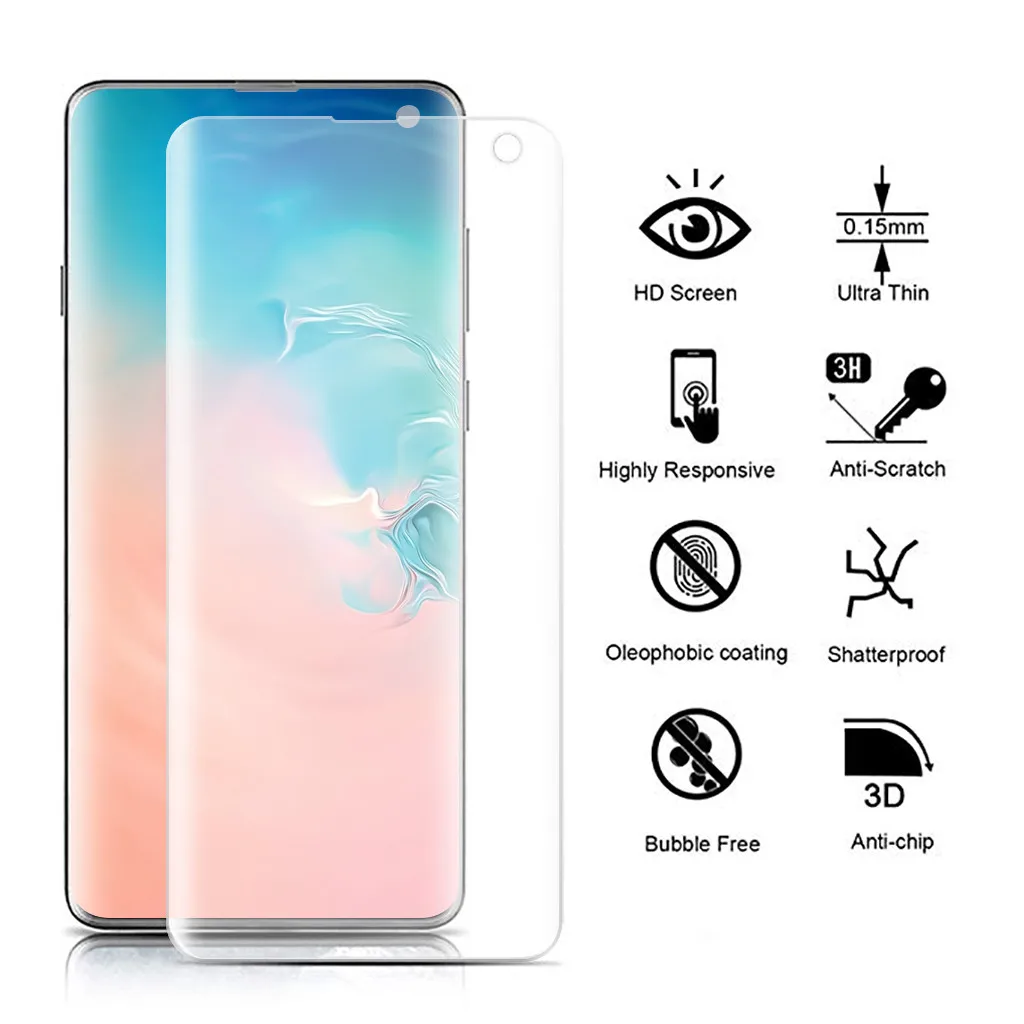 9D Full Cover Soft Hydrogel Film For Samsung Galaxy S10 S10E Screen