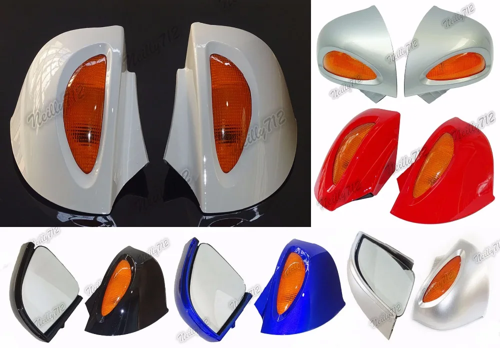

waase Rear View Mirrors with Turn Signal Lens For BMW R1100RT R1150RT R1100 RT RTP R1150 RT