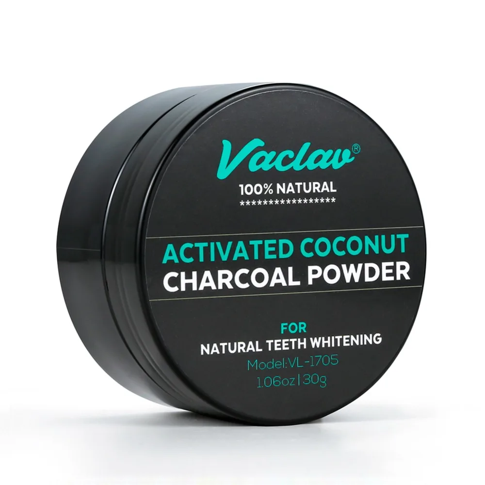Vaclav 30 г отбеливающий порошок для зубов активированный кокосовый уголь натуральный отбеливающий уголь порошок зубной камень удаление пятен