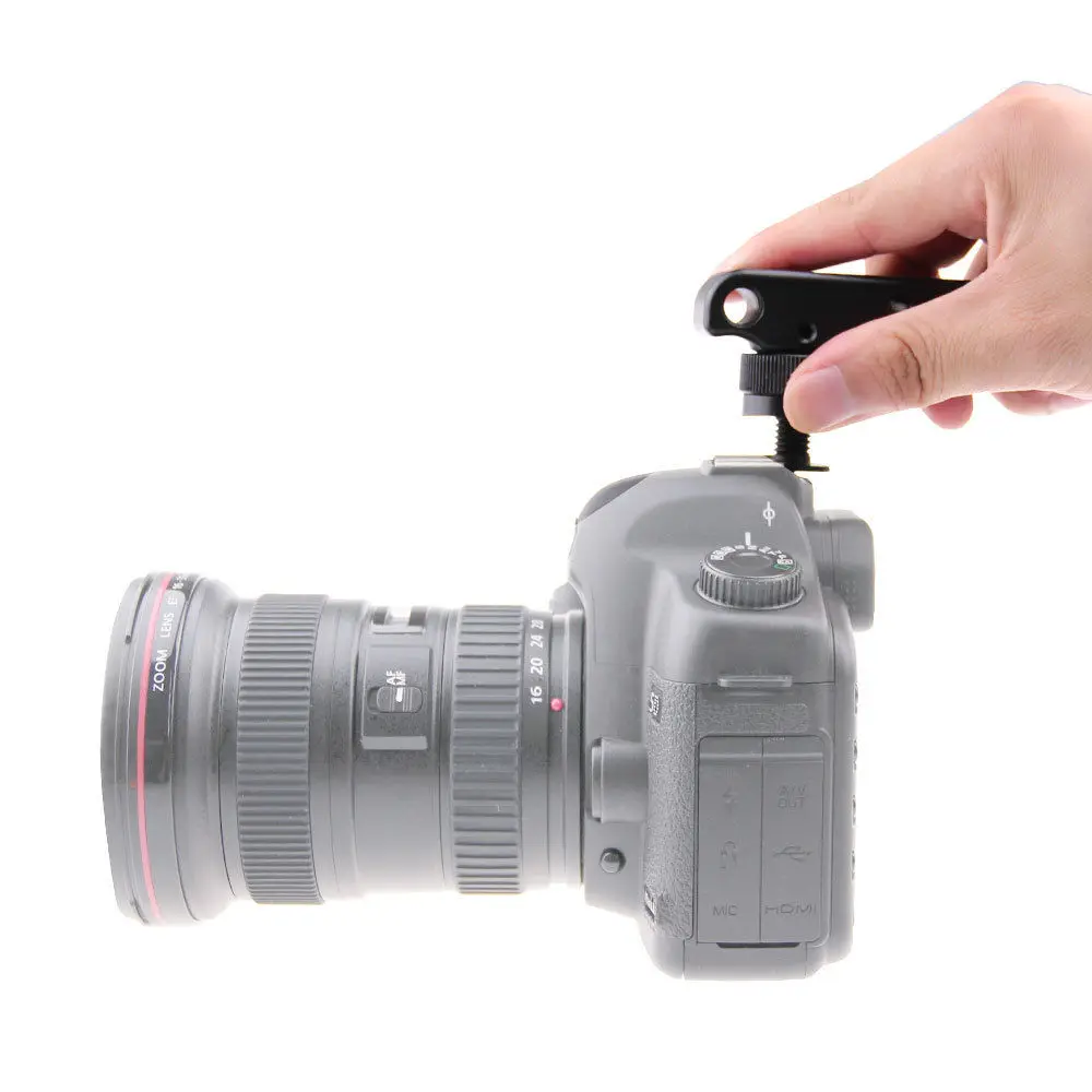 CAMVATE _Camera Handle Grip _with_ Cold Hot Shoe_ Low Angle Shooting _-fr DSLR _Rebel_ EOS550D (5)