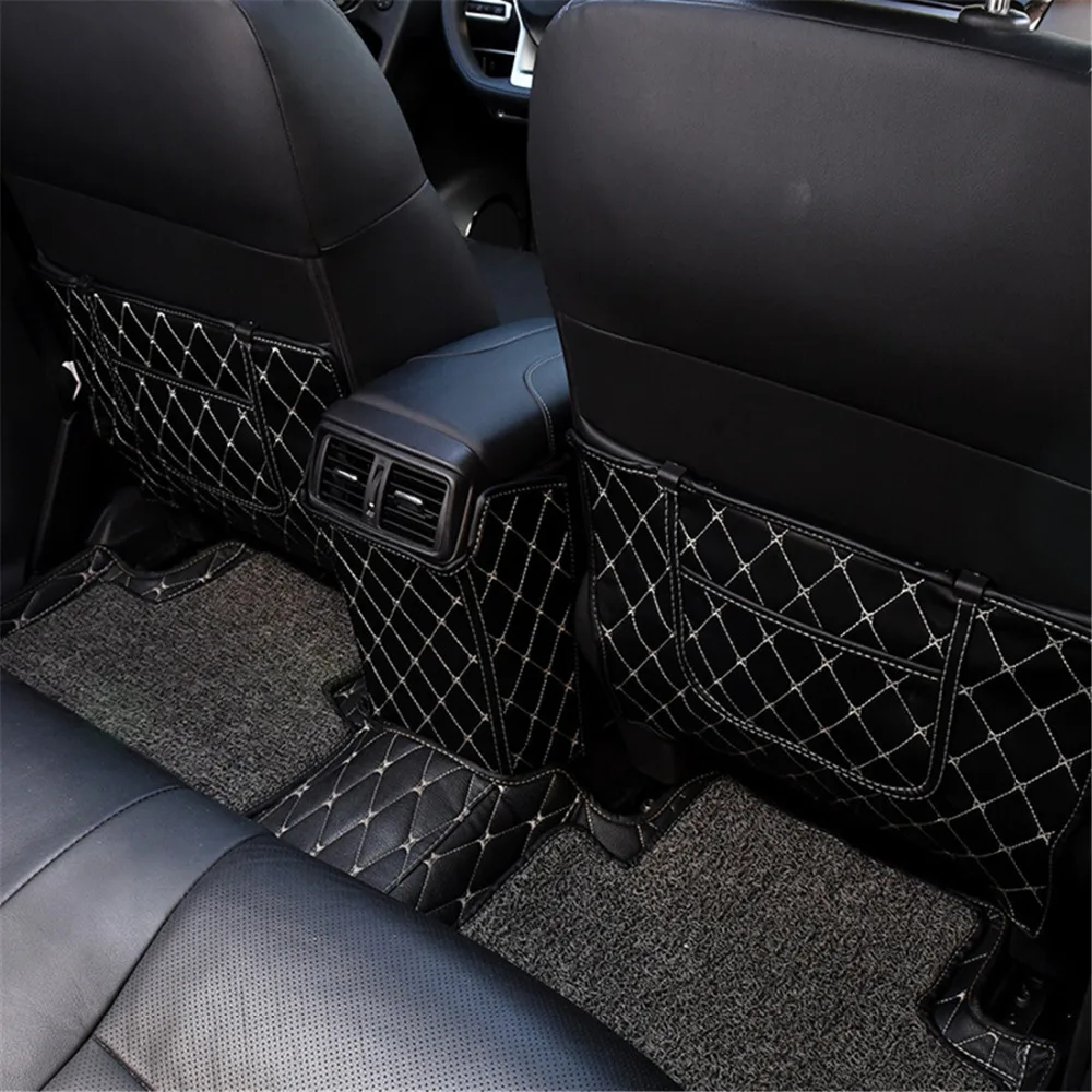 

Rear Seat Cover Armrest Box Mat For Nissan Rogue X-trail T32 2014 2015 2016 Armrest Box Back Anti Kick Pad For X-trail 2017 2018