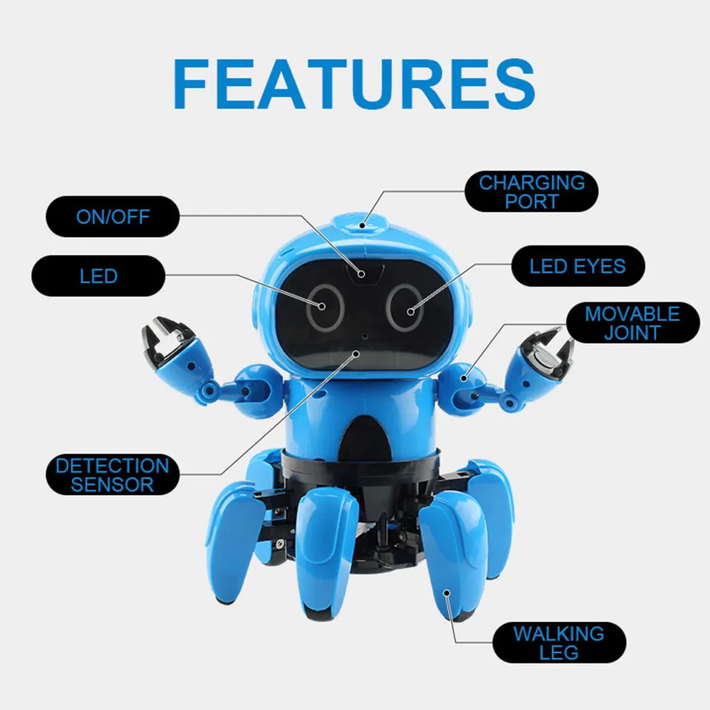 Робот с дистанционным управлением, умный робот, датчик жестов, режим слежения, инфракрасное препятствие, умное действие, фигурка Tos для мальчиков