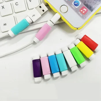 

100pcs/lot USB Charger Data Cable Protector cable saver for iphone 5 5s 6 6s 7 cord protector cable winder
