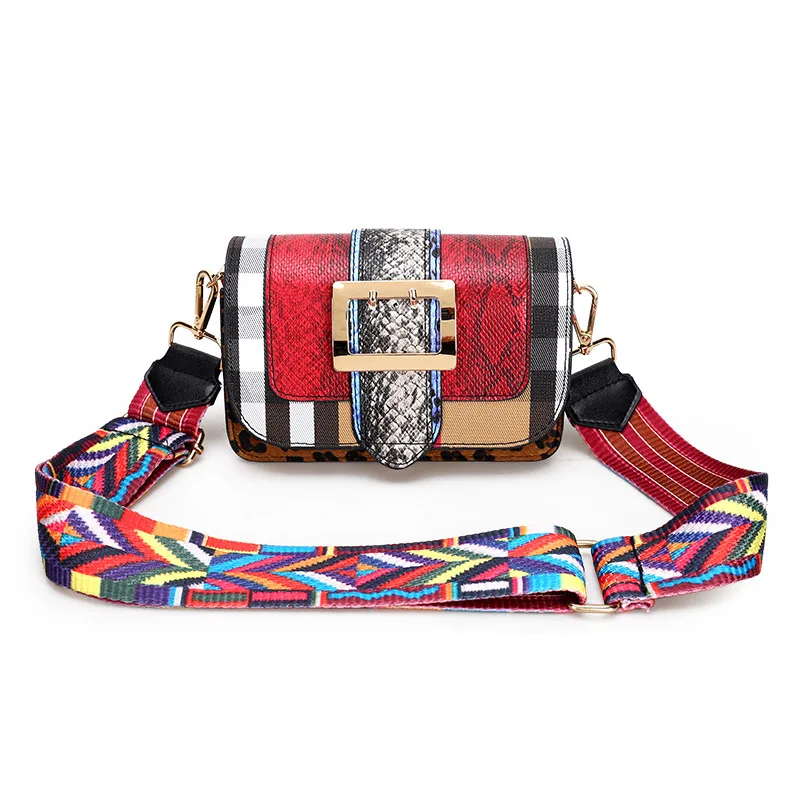 

Summer Style  Pu Leather Women Messenger Bags Colorful Strap Women Shoulder Crossbody Bag Ladies Handbags Clutch Flap DR077