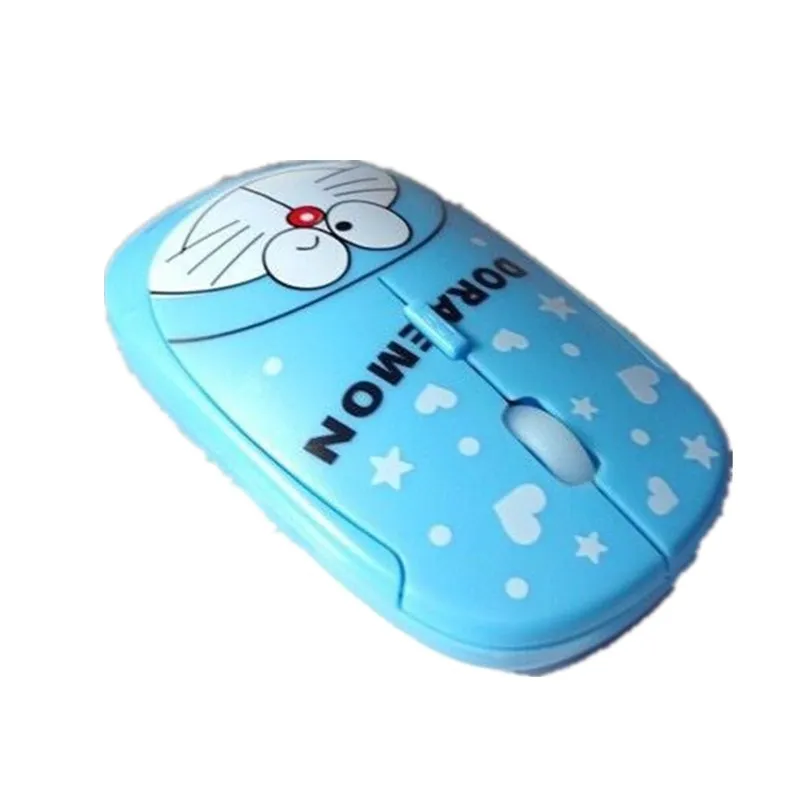 

Cartoon Wireless Mouse Ultra Thin Doraemon Computer Mouse 2.4GHz 1200DPI Optical Gaming Mouse Mice For Coumputer Laptop PC