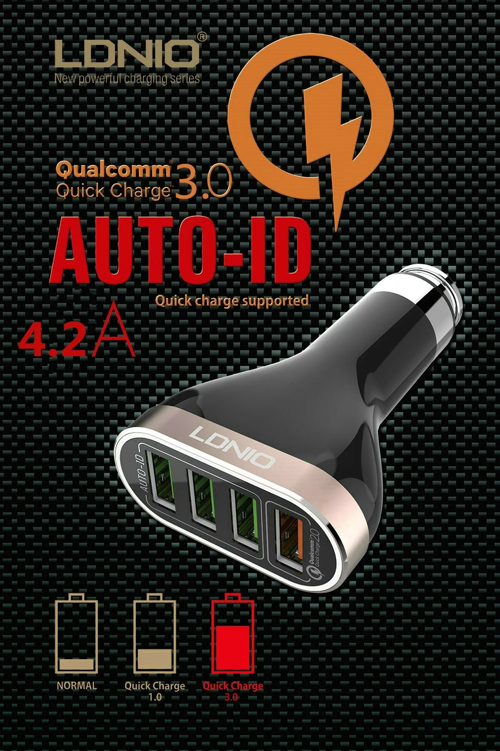 Горячий Универсальный 5 V 4 2 USB 12 V 24 V адаптер батарея автомобильное зарядное устройство 2a 3,0 быстрая розетка Быстрая зарядка для смартфона samsung 8 Iphone
