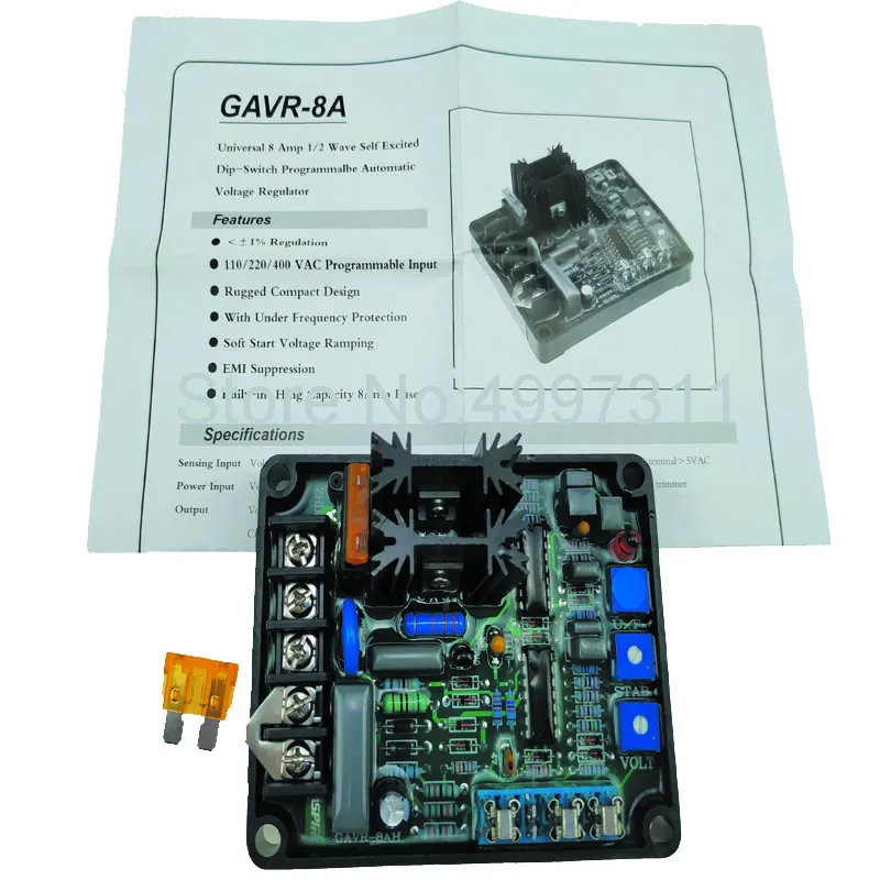 

Factory! Universal 3 phase Diesel Generator Parts Brushless Automatic Voltage Regulator GAVR 8 Generator AVR GAVR-8A