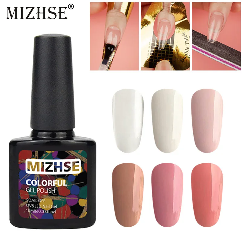 

MIZHSE 10ml Crystal Extend Nail Gel Set Soak Off UV Lamp Nail Art Gel Lacquer Acrylic Builder UV Gel Tips Extension Gel