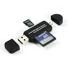 4 in 1 smart card reader for android otg card reader USB 2.0 Micro USB(type B) SD/MMC slot Micro SD/TF slot