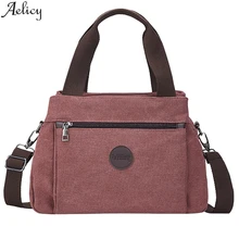 Aelicy Женская парусиновая сумка женская простая Наплечная Сумка повседневная шикарная сумка через плечо модная однотонная сумка для путешествий Bolso De Mano Новинка