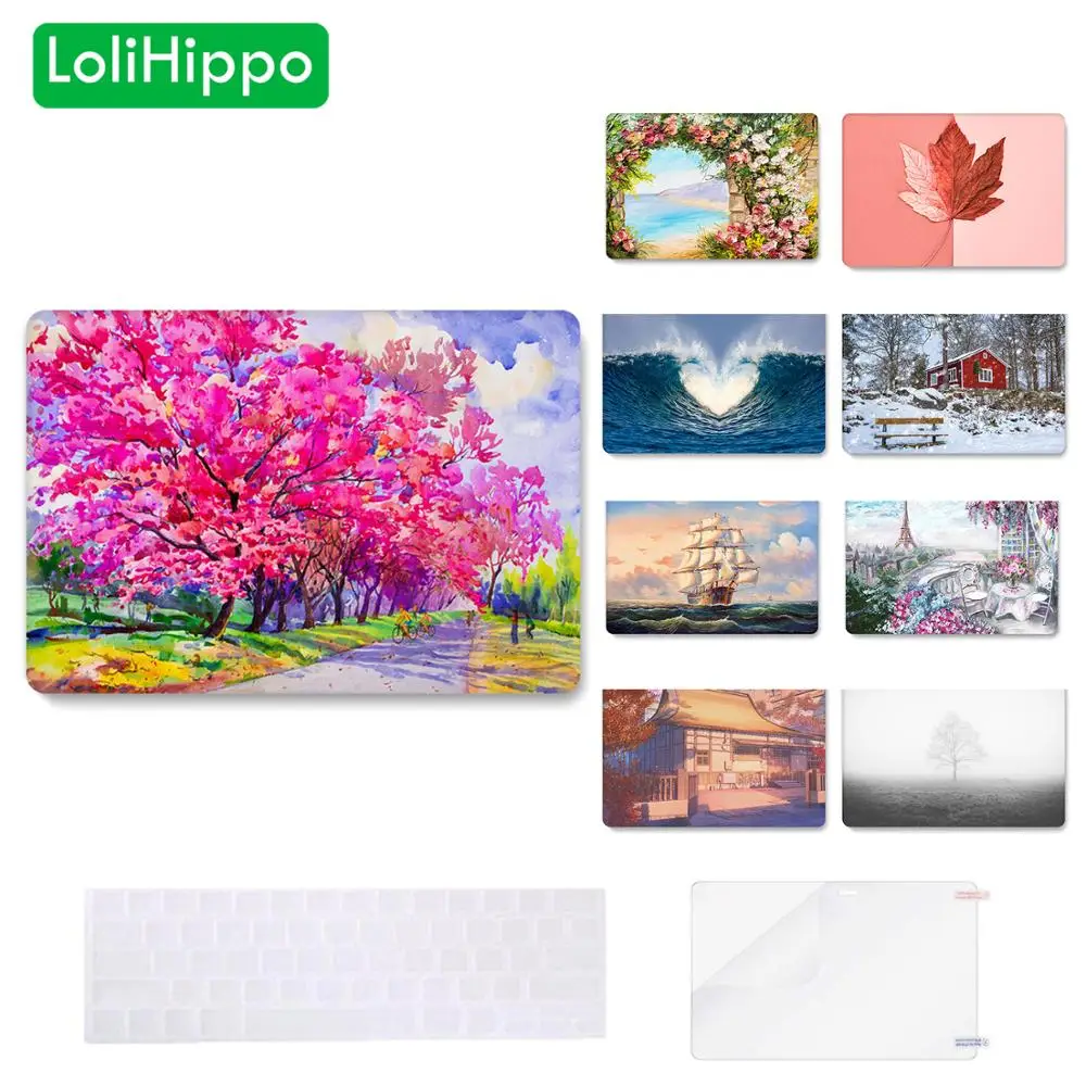 LoliHippo Nature Series Laptop Protective Case for New Apple Macbook Air Pro 11 12 13 15 Inch Notebook Replace Cover A1425 A1502 |
