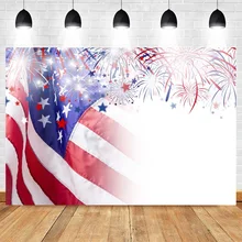 Mehofoto Celebration Independence Day Backdrop for Photography Firework Background American Flag Backdrops for Photo Studio