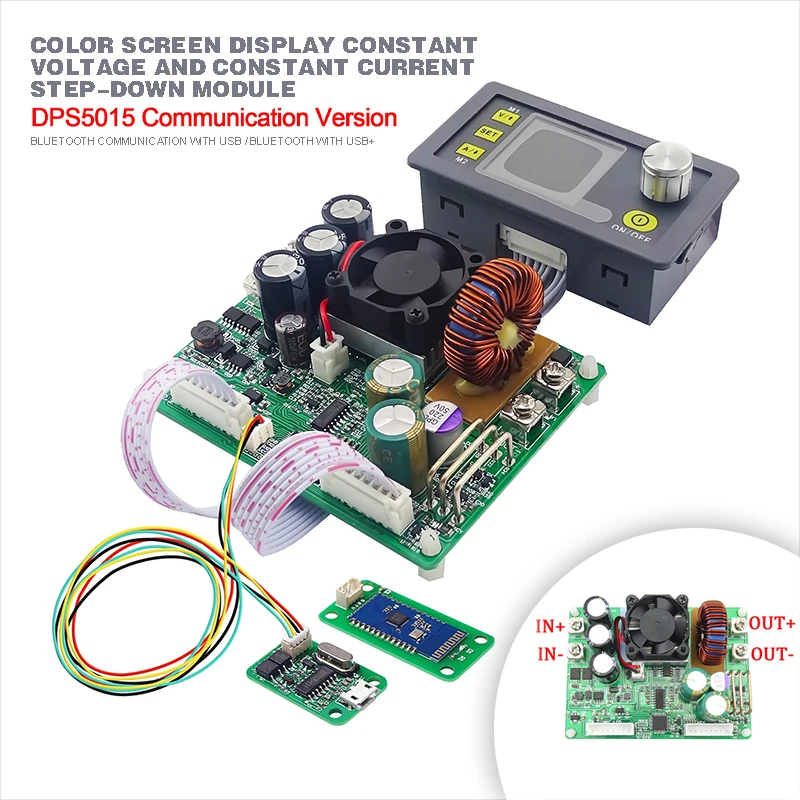 

DPS5015 Voltmeter Ammeter Constant Current Programmable Power Amplifier Module Bluetooth 6-60V 0V-50V 0-15A