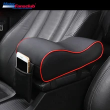 Car Seat Armrest Supports Cushion Leather Vehicle Center Console Memory Foam Interior Cover Soft Pads Support