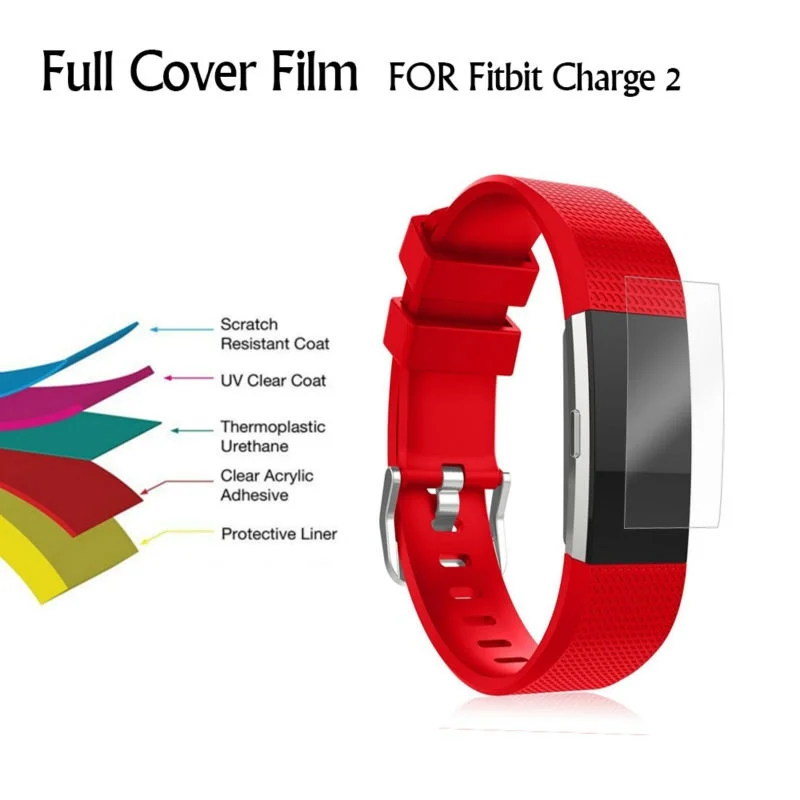 5 шт./партия Защитная пленка для экрана для fitcharge 2 Fit bit Браслет для Fitbit Ionic charge2 защитная пленка не закаленное стекло