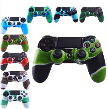 

For SONY PlayStation 4 PS4 Controller PS4 Slim Pro Camouflage Silicone Guards Skin Cover Case Protective Shell surface 10 pieces