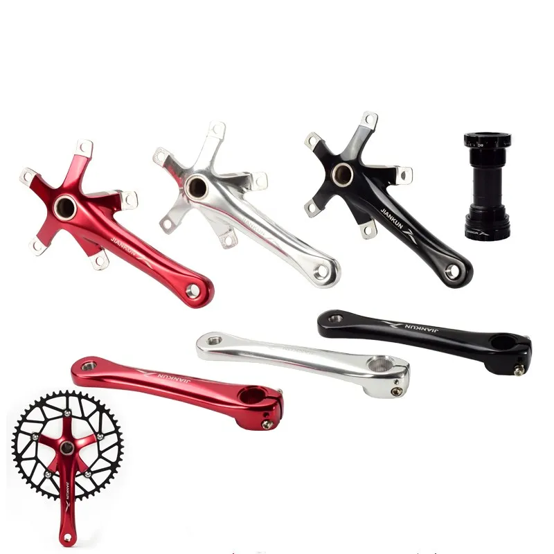 

JIANKUN Foldable Bicycle Crankset 170 mm 130 BCD Bike Crank With Bottom bracket For Dahon SP8 Bike Parts