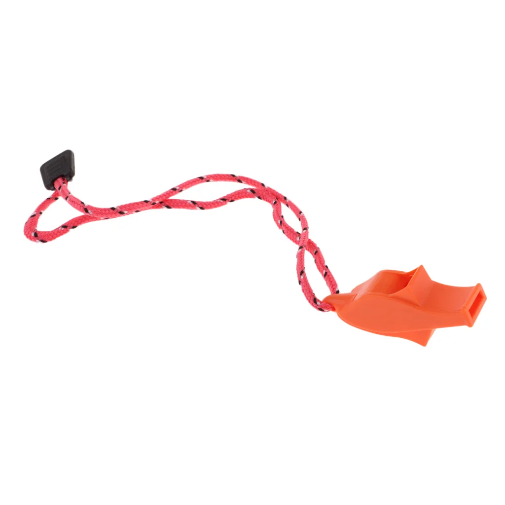 MagiDeal Safety Signal Whistle with lanyard for Boating Camping Hiking Hunting Emergency Survival Hand Strap Keychain