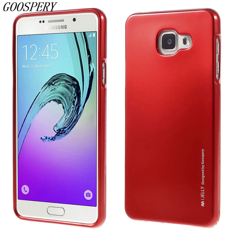 For Samsung A7 2016 Case Original MERCURY GOOSPERY i JELLY Metallic TPU Gel Cover for Galaxy A710 5.5 inch |