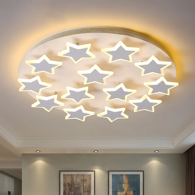 

Remote Modern Ceiling Lights Fixture living room children room Iron base Enough Brightness Apply 15-20 Meters Lamparas De Techo