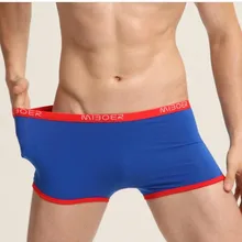 Марка мужское нижнее белье; трусы-боксеры сексуальные хлопчатобумажные трусы-боксеры Шорты Гей Трусы мужские шорты Размеры XXL