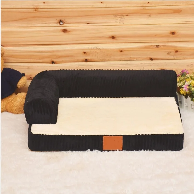 

2019 Luxury Large Dog Bed Sofa Dog Cat Pet Cushion For Big Dogs Washable Nest Cat Teddy Puppy Mat Kennel Square Pillow Pet House
