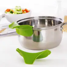 1 шт. Новые кухонные принадлежности противоразливные силиконовые слипоны для супа носик Воронка для горшков Cozinha сковородки и кухонные чаши гаджеты