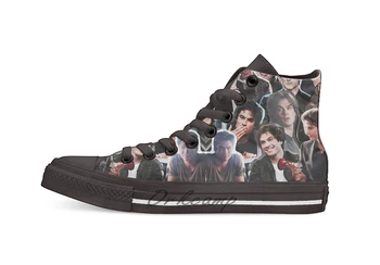 

Ian Somerhalder Damon Salvatore Novelty Design Casual Canvas Shoes Custom shoes Drop Shipping