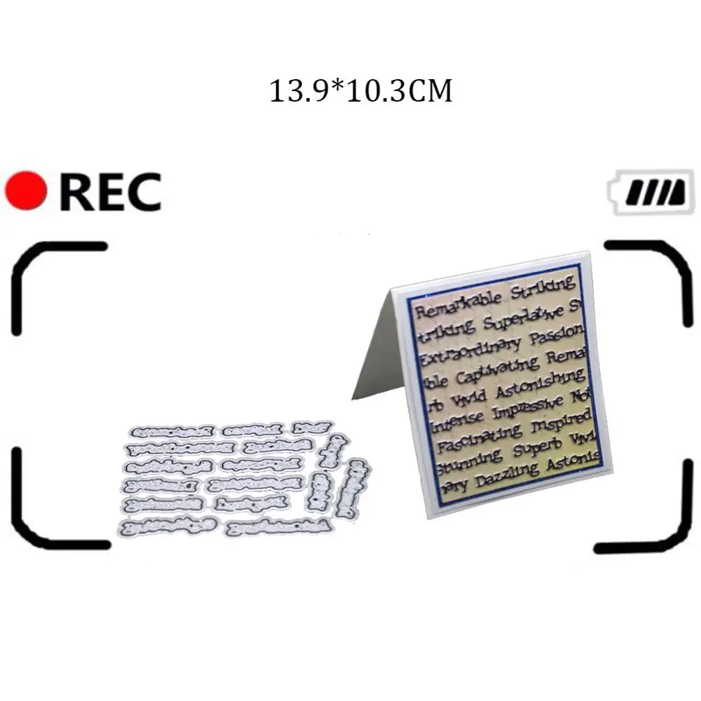 

Praise description of words letter Metal background cutting dies New 2019 Christmas Stamps and Dies for Card Craft Scrapbooking