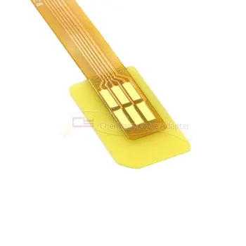 

10PCS/GSM CDMA Standard UIM SIM Card Kit Male to Female Extension Soft Flat FPC Cable Extender 10cm