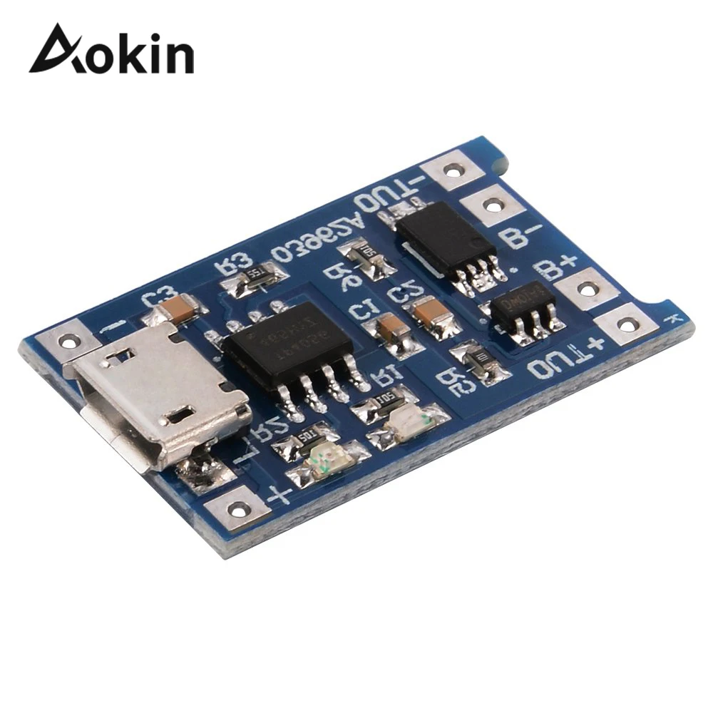 Зарядная плата TP4056 5 в 1 а Micro USB 18650 для литиевых аккумуляторов модуль зарядного