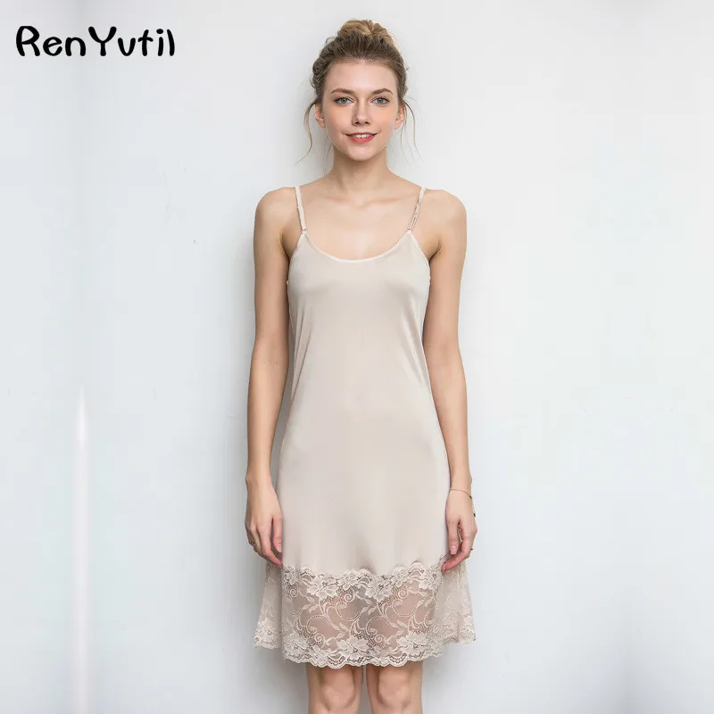RenYvtiI высококачественные 100% шелковые Брендовые женские ночные рубашки 2017 дамские