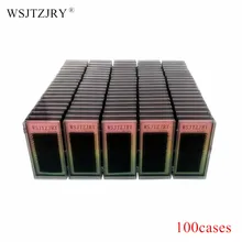 WSJTZJRY 100 Чехлы, 7~ 15 мм микс в одном лотке, 20 рядов/лоток, норка наращивание ресниц, натуральные ресницы, отдельные накладные ресницы